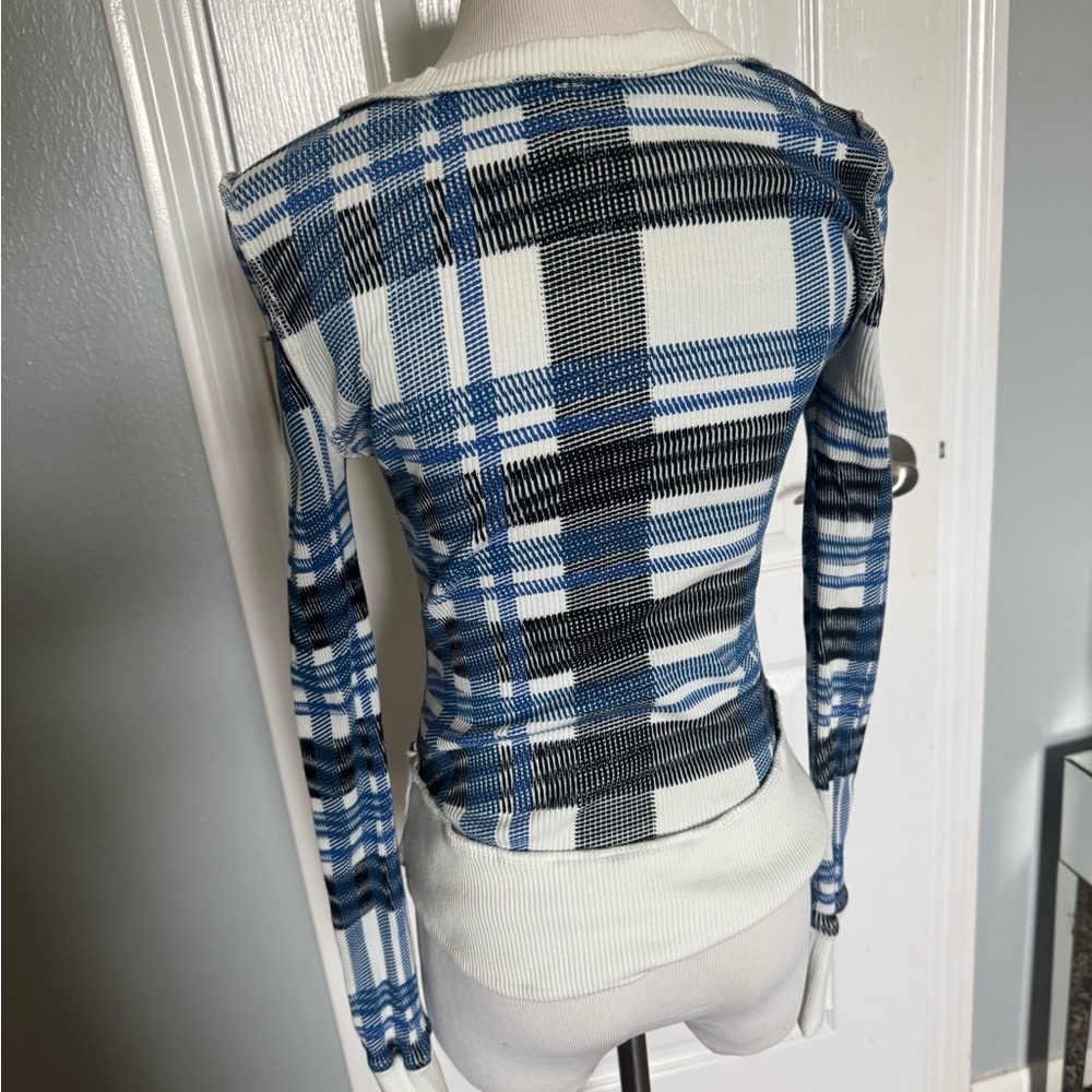 Free People Movement Long Sleeve Layering top
Plaid Button-Up Women's Top - Picture 3 of 5